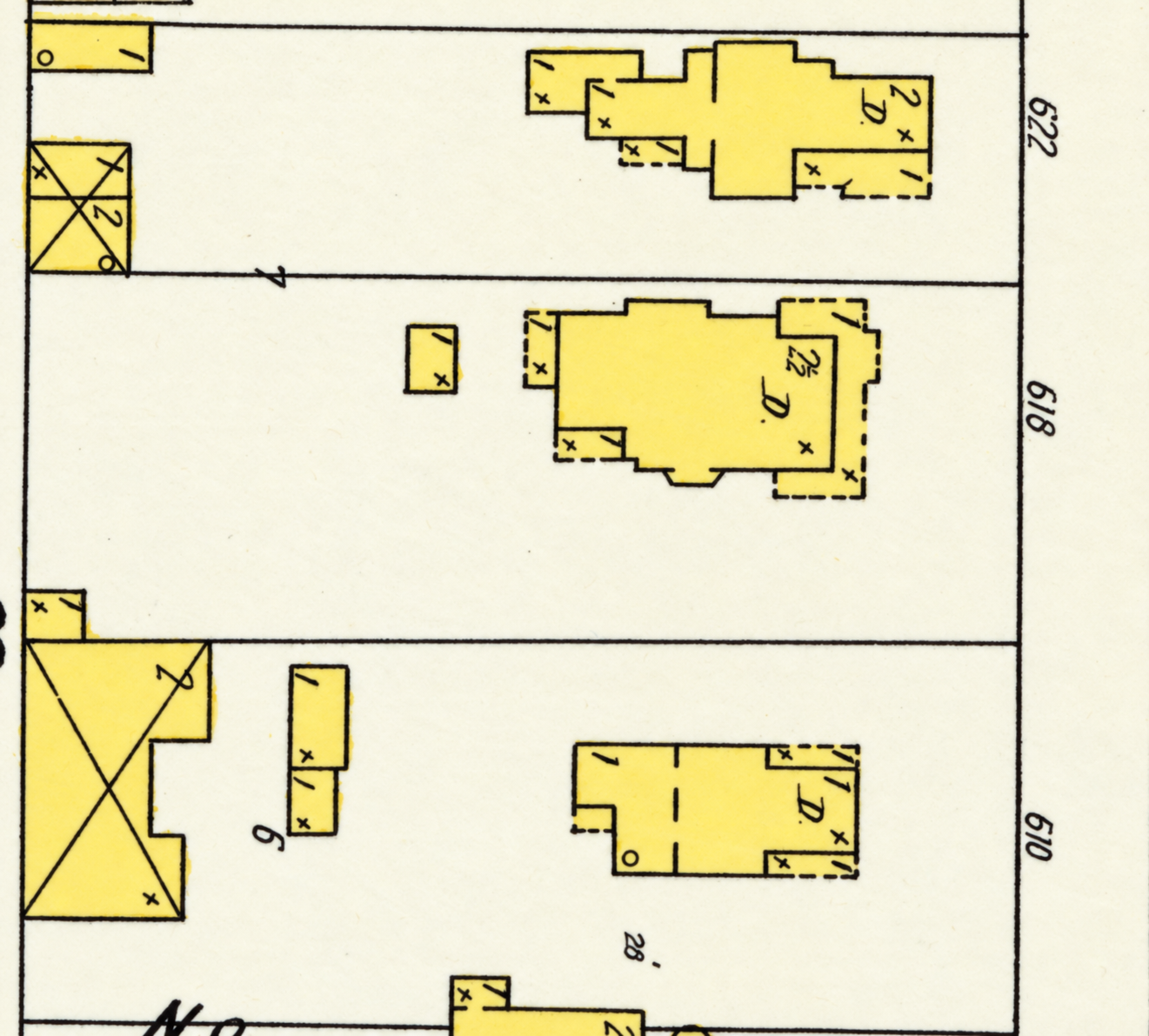 October 1900, sheet 2: 618 is explicitly numbered. Compare with the 1895 crop.