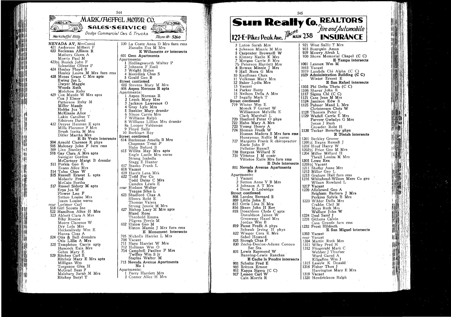 1936 street guide: 618 and 622 have separate entries.